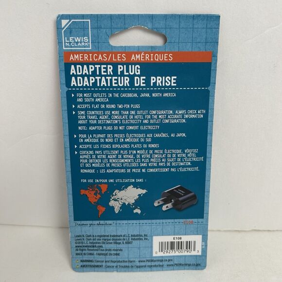 Lewis N Clark Americas Japan Adapter Plug - Picture 2 of 2